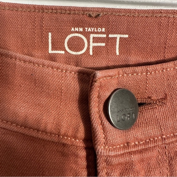 Loft size 24/00 Modern Skinny jeans, salmon color, spring, denim, tween - Picture 6 of 10